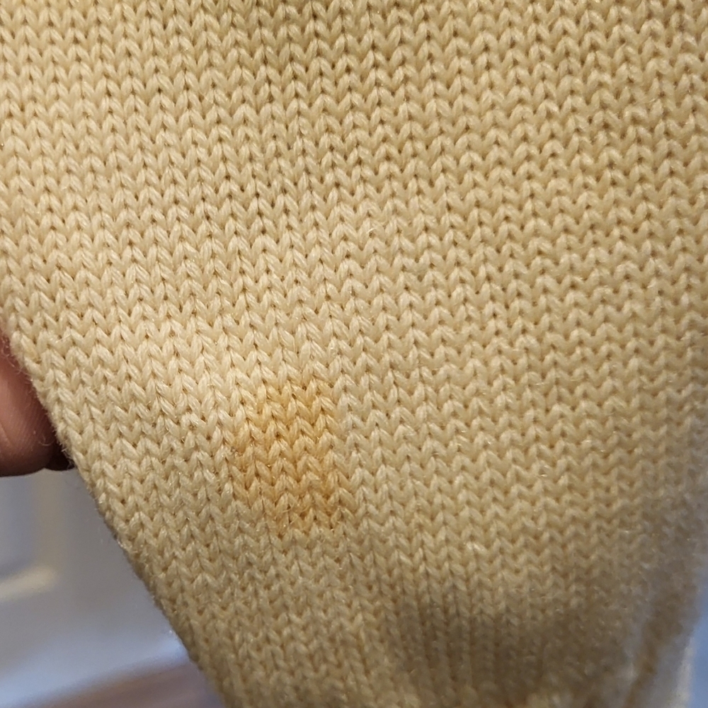 Vintage 1965 Varsity Button Up Letter Sweater Green & White - Picture 12 of 12